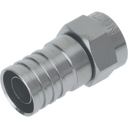 Connecteur F mâle à compression ou à sertir ø 6,8 mm