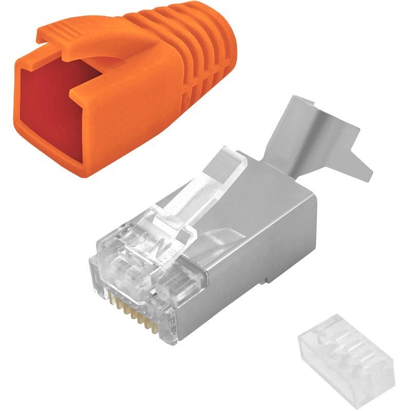 Connecteur RJ45 sans outil STP Cat7/Cat6A, 7,0-8,5 mm  Infrastructure  avancée de câblage de fibres et de centre de données de CRXCONEC
