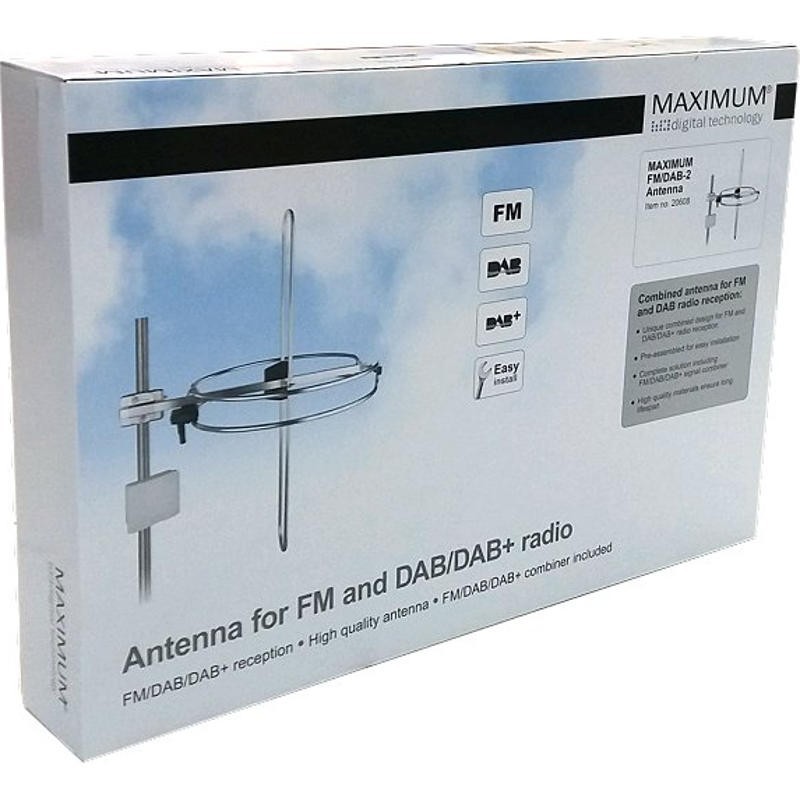 Antenne Radio Fm Dab Dab+ Intérieur Avec Amplification Du Signal