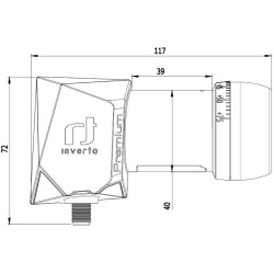 Inverto Premium LNB Single Universel 40 mm PLL