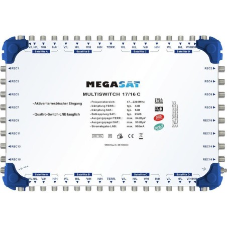 Megasat Multiswitch 17/16 C